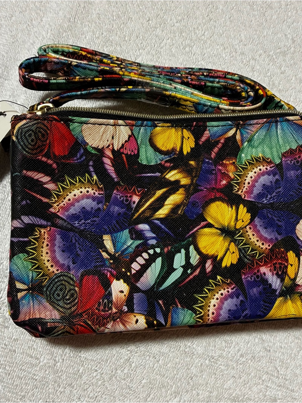 New w/ tag Butterfly Floral Crossbody Bag - Multicolor